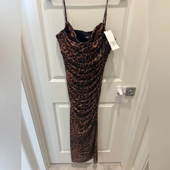 knee length dresses for ladies Zara Mesh Dress – The Line Up main image 1